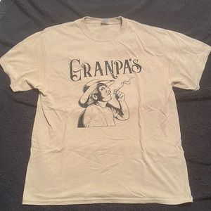 Grandpa’s Finest Cannabis Beige T Shirt Size L